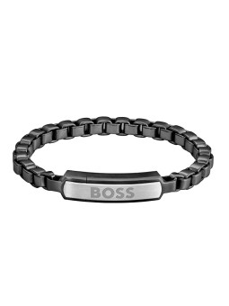Hugo Boss Elegante bracciale da uomo in acciaio Devon 1580598 - Lunghezza: 17.5 cm uomo