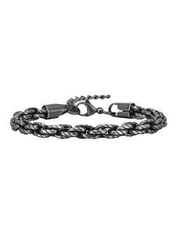 Troli Bracciale elegante con placcatura nera da uomo