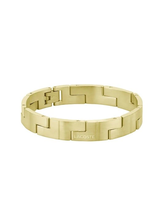 Lacoste Bracciale placcato oro alla moda per uomo 2040154 uomo