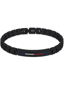 Tommy Hilfiger Bracciale in acciaio nero senza tempo 2790312 uomo