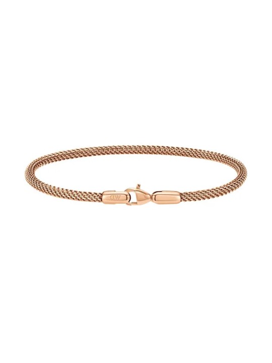 Daniel Wellington Bracciale in maglia d'acciaio color bronzo con finitura perfetta DW0040068 - Lunghezza: 18.5 cm uomo