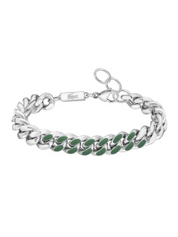 Lacoste Bracciale originale in acciaio Strike 2040309 uomo