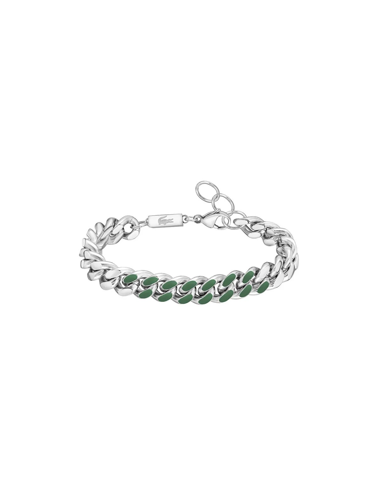 Lacoste Bracciale originale in acciaio Strike 2040309 uomo