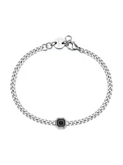 S'Agapõ Bracciale in acciaio da uomo Snap SNP13 uomo