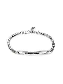S'Agapõ Bracciale in acciaio da uomo Rolo Current SPD17 uomo