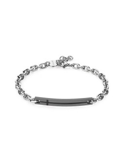 S'Agapõ Elegante bracciale in acciaio per uomo Current SPD22 uomo