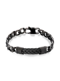 S'Agapõ Bracciale in acciaio moda per uomo Parkour SKR15 uomo