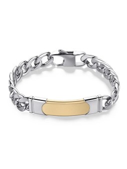 S'Agapõ Bracciale uomo in acciaio bicolore Parkour SKR13 uomo