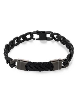 S'Agapõ Bracciale moderno in acciaio da uomo Parkour SKR17 uomo