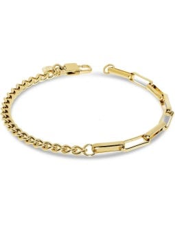 Liu Jo Bracciale alla moda placcato oro per uomo MLJ443 uomo