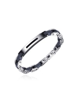 Diversi bracciale alla moda in acciaio con ematite per uomo B1000767 uomo