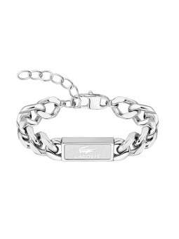 Lacoste Bracciale in acciaio distintivo per uomo Backhand 2040439 uomo