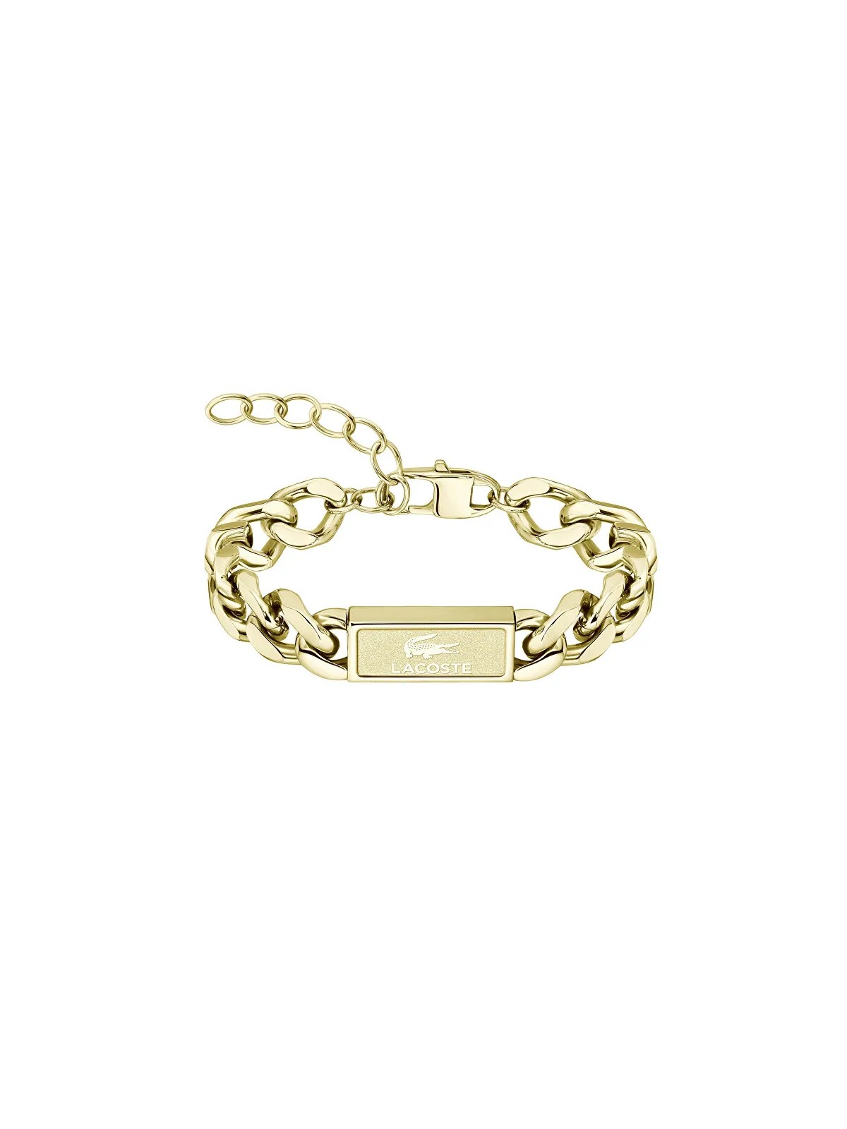 Lacoste Bracciale da uomo placcato oro massiccio Backhand 2040440 uomo