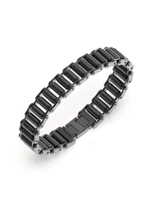 Guess Bracciale in acciaio nero da uomo Race JUMB04411JWGMT/U uomo