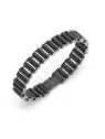 Guess Bracciale in acciaio nero da uomo Race JUMB04411JWGMT/U uomo