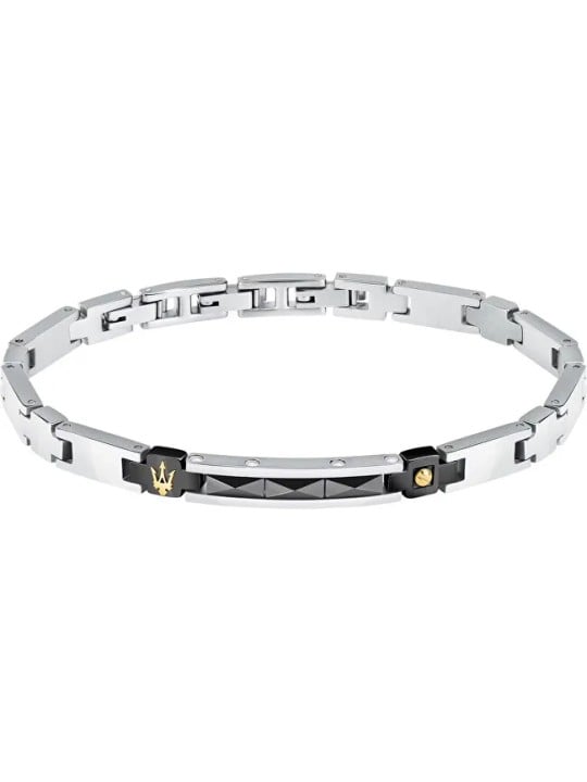 Maserati Bracciale moderno in acciaio da uomo in ceramica JM224ATZ35 uomo