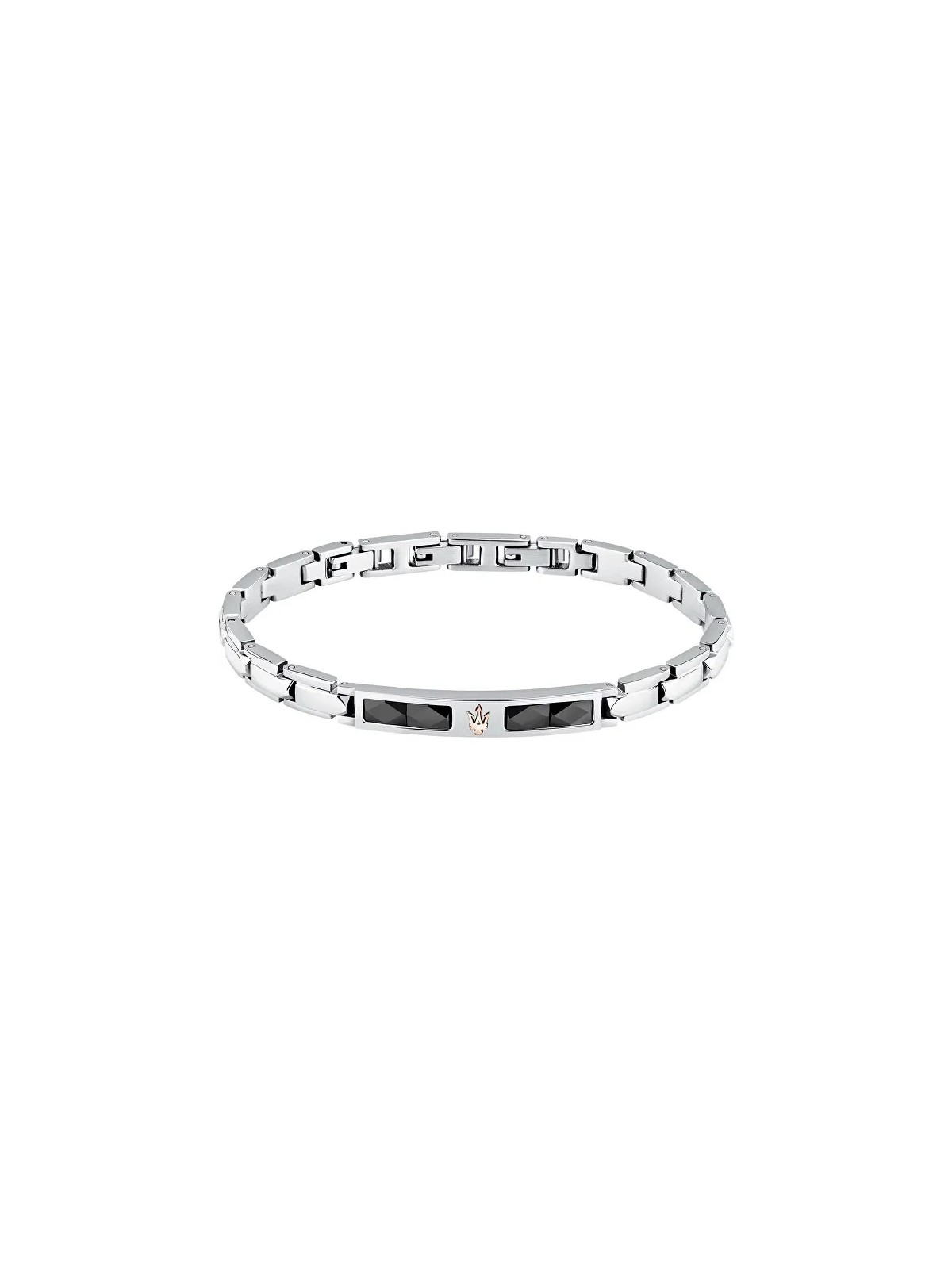 Maserati Bracciale in acciaio da uomo in ceramica JM224ATZ40 uomo