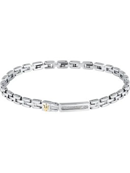 Maserati Bracciale da uomo in acciaio Iconic JM324AVD54 uomo