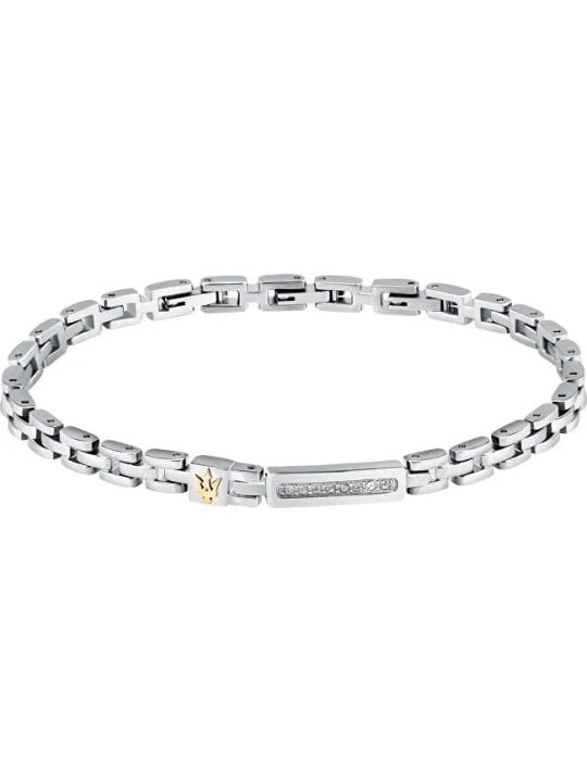 Maserati Bracciale da uomo in acciaio Iconic JM324AVD54 uomo
