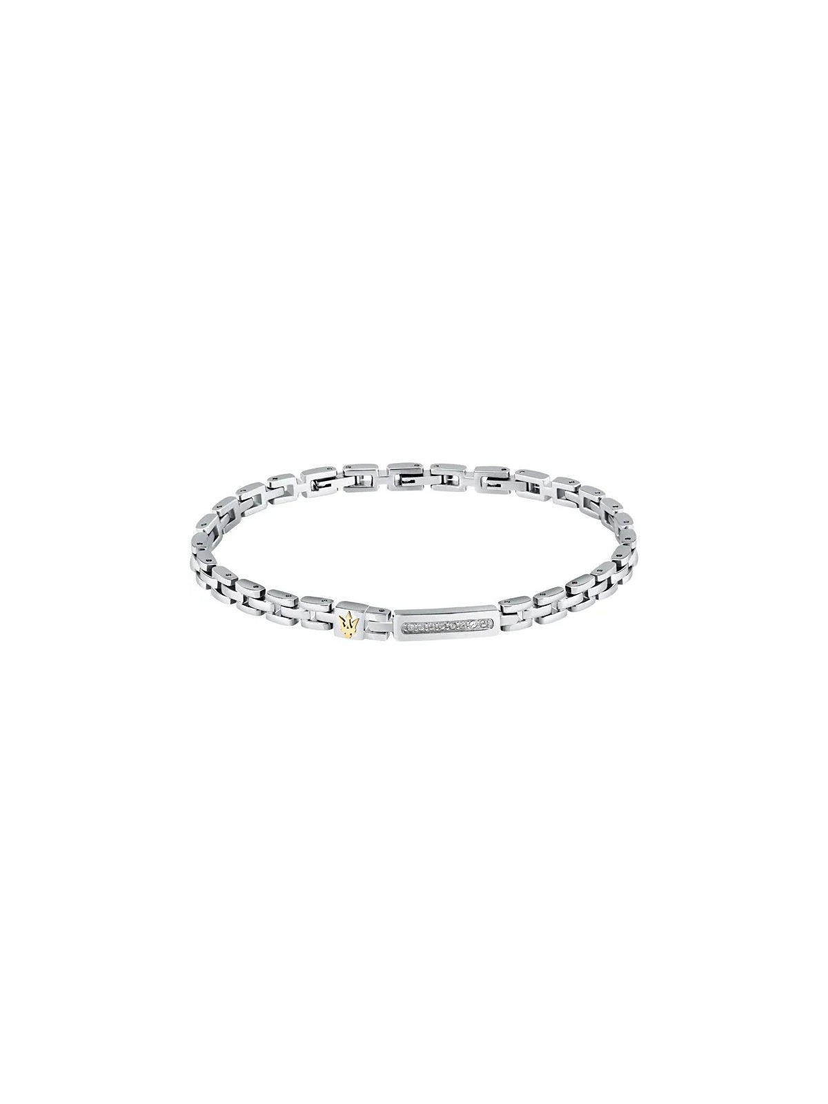 Maserati Bracciale da uomo in acciaio Iconic JM324AVD54 uomo