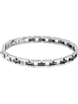 Maserati Bracciale moda in acciaio per uomo in ceramica JM422ATZ16 uomo