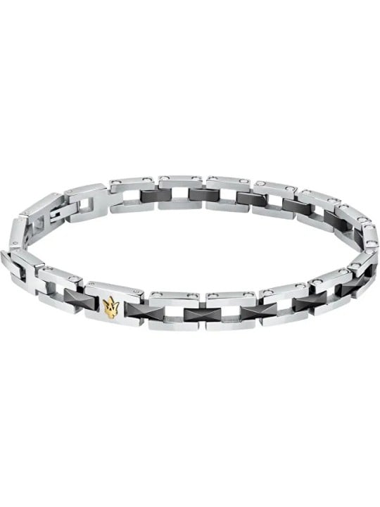 Maserati Bracciale moda in acciaio per uomo in ceramica JM422ATZ16 uomo