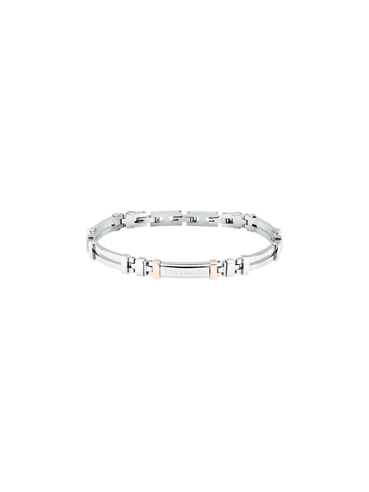 Trussardi Bracciale bicolore in acciaio da uomo T-Steel TJAXV26 uomo