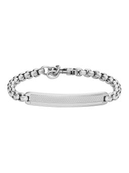 Fossil Bracciale in acciaio da uomo distintivo Knox JF04767040 uomo