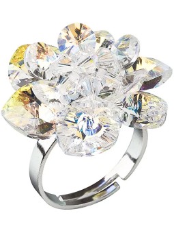 Evolution Group Anello Lily 35012.2 cristallo da donna