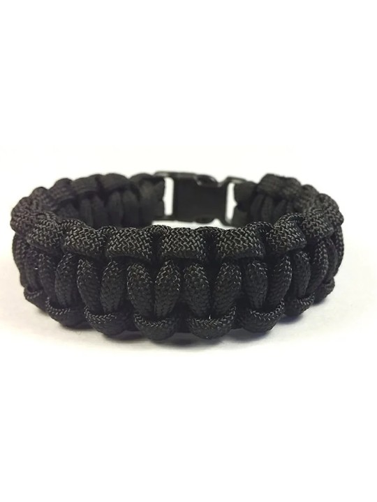 Cordell Bracciale Paracord Solomon Nero - Dimensioni: M (18 - 19 cm) uomo