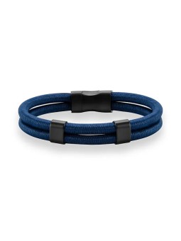 Troli Elegante bracciale nero e blu VSB005 NB-PET uomo