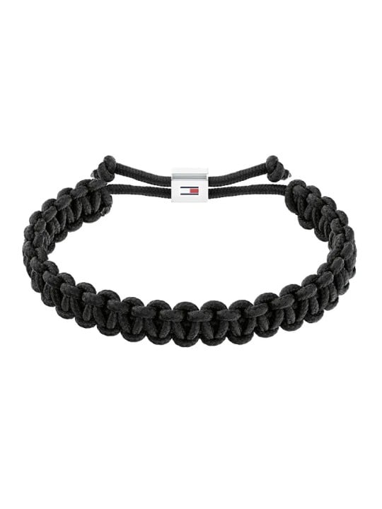 Bracciale paracord Tommy Hilfiger Nero intrecciato 2790496 uomo