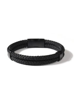 Troli Elegante bracciale nero VSB005 BB-PET uomo