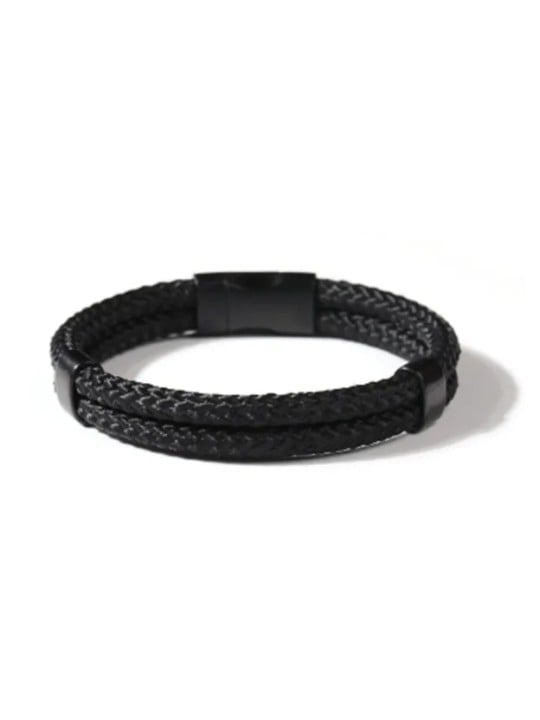 Troli Elegante bracciale nero VSB005 BB-PET uomo