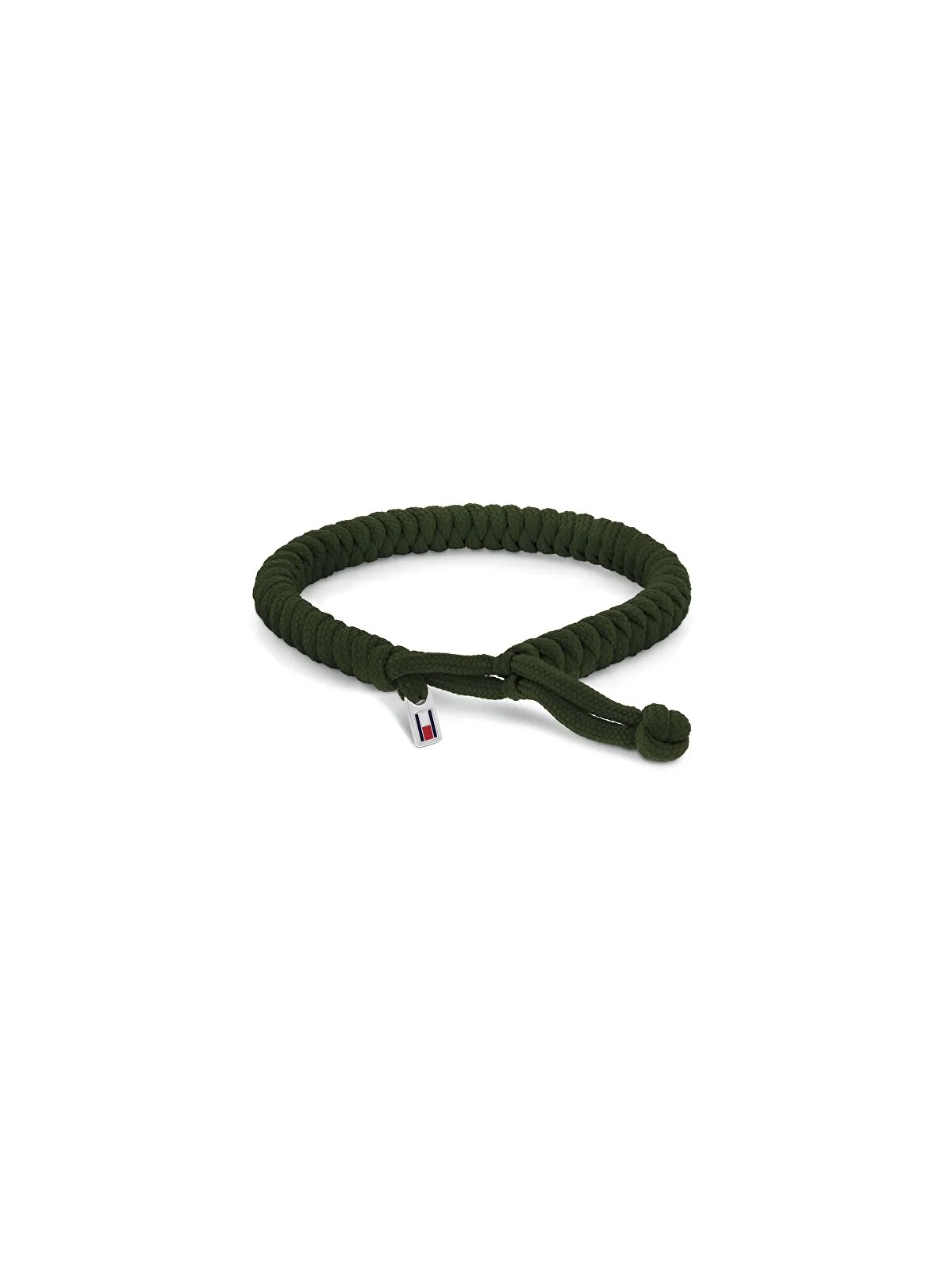 Tommy Hilfiger Alex 2790594 Bracciale intrecciato in nylon colore cachi uomo