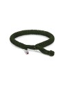 Tommy Hilfiger Alex 2790594 Bracciale intrecciato in nylon colore cachi uomo