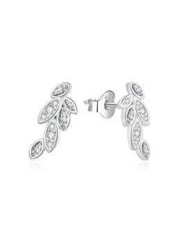Beneto Orecchini longitudinali in argento con zirconi AGUP2298 donna