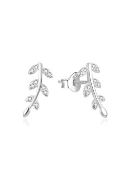 Beneto Orecchini longitudinali in argento con zirconi AGUP2033 donna