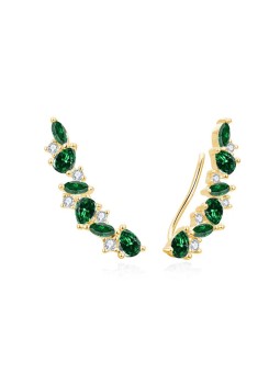 Beneto La parte superiore della base è in zircone verde AGUP3299GR-GOLD donna