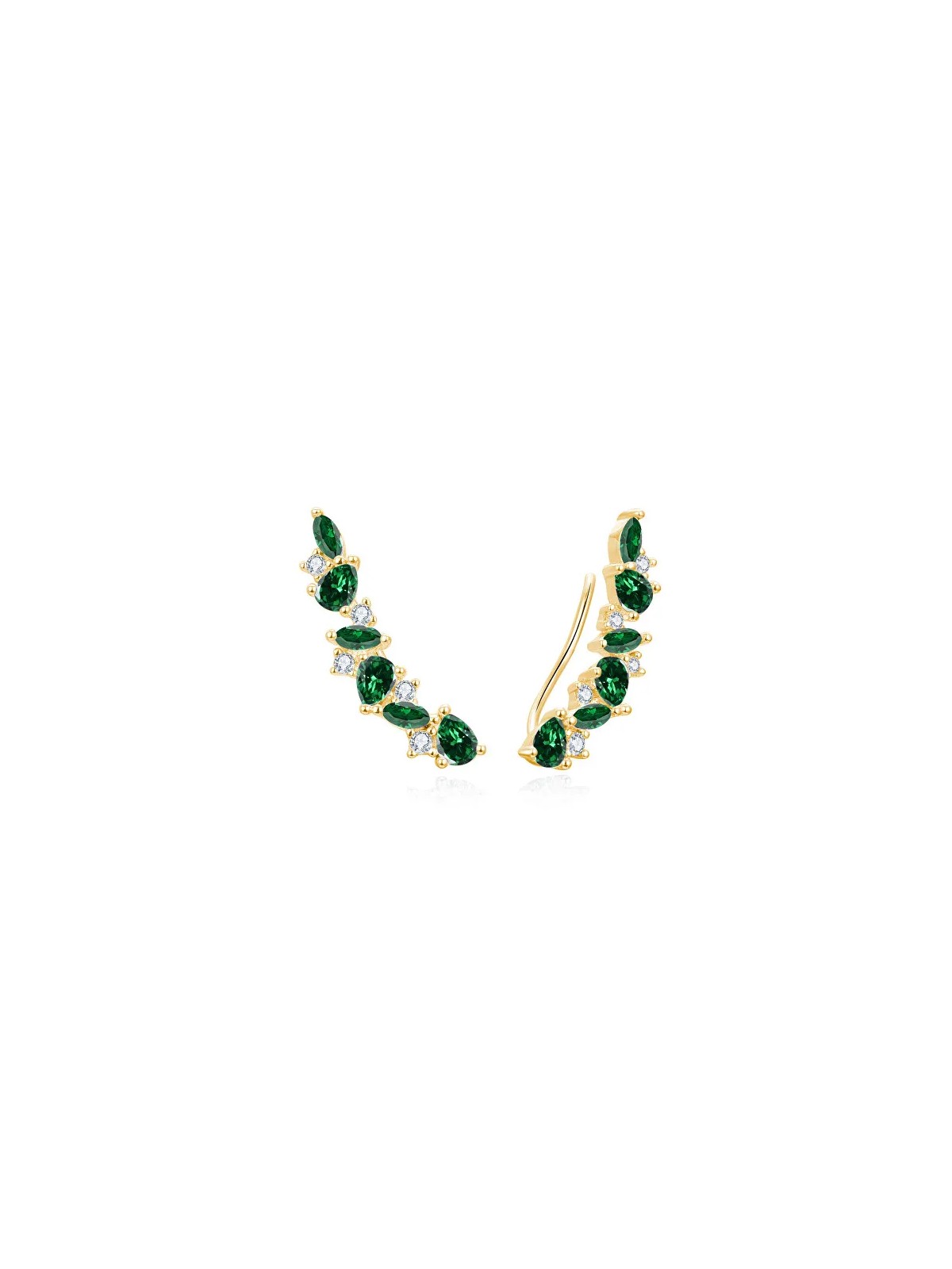 Beneto La parte superiore della base è in zircone verde AGUP3299GR-GOLD donna