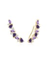 Beneto Base in acciaio inossidabile con zircone di fidanzamento AGUP3299F-GOLD donna