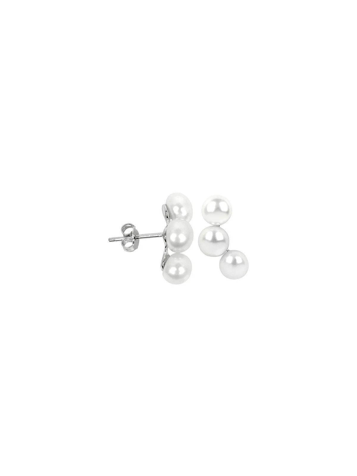JwL Luxury Pearls Orecchini in argento con tre perle vere JL0283 donna