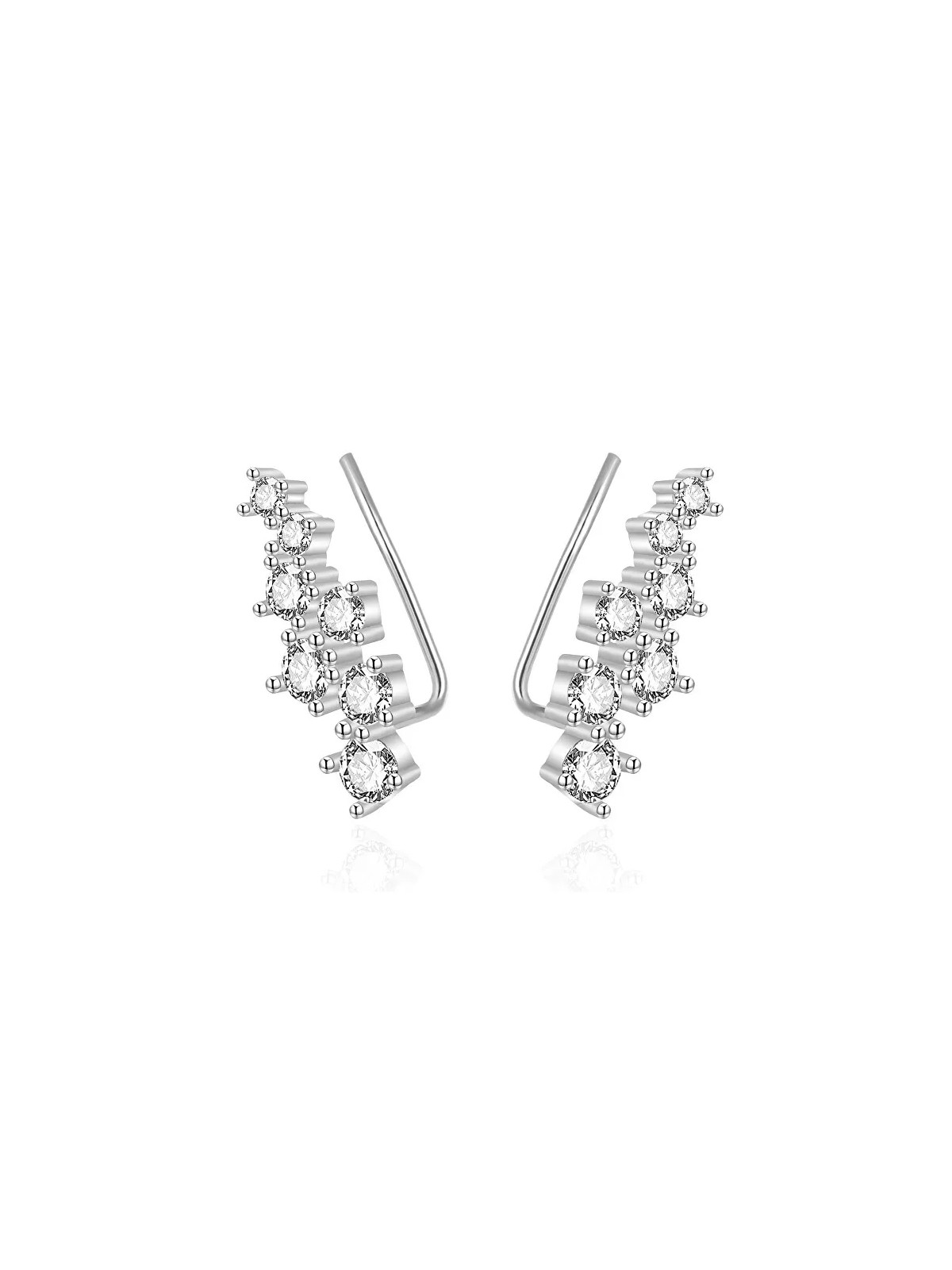 Agato Orecchini lunghi in argento con zirconi AGT-E049VW donna