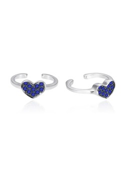 Agato Orecchini in argento Cuori con zirconi AGT-E045ZBL donna