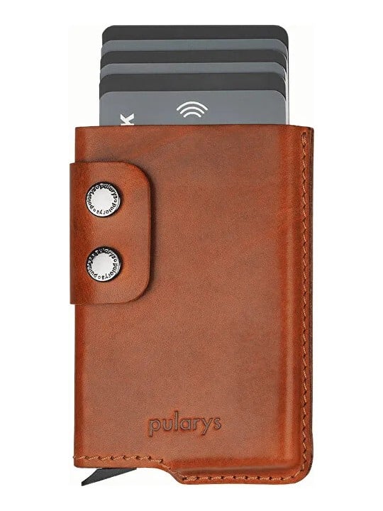 Pularys Portafoglio in pelle da uomo Funky