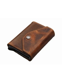 Pularys Portafoglio in pelle da uomo Porter
