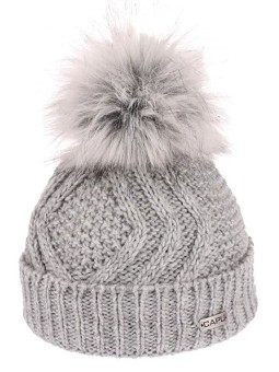 CAPU Cappello invernale grigio da donna