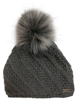 CAPU Cappello invernale con pompon Grigio 350-G da donna
