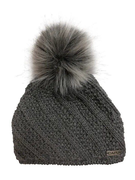 CAPU Cappello invernale con pompon Grigio 350-G da donna