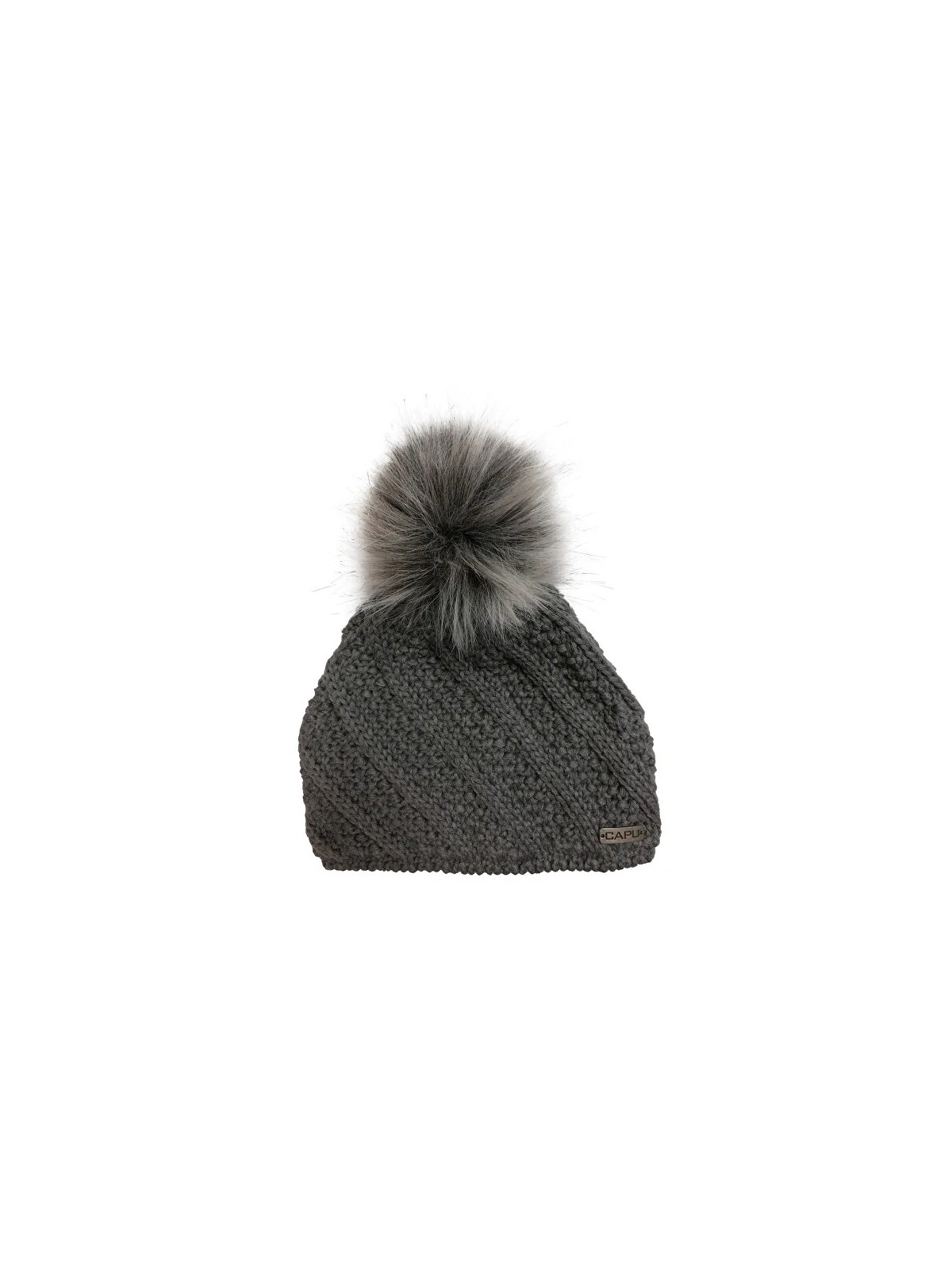 CAPU Cappello invernale con pompon Grigio 350-G da donna